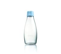 Retap Botella de Agua RETAO 0,5 L Ecológica, Vidrio de borosilicato, Azul Celeste, 0.5 / Medium