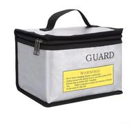 Retardante de llama para bolsa de carga de batería LiPo para dispositivos de control remoto con almacenamiento seguro para minimizar los riesgos de incendio y explosión (215 x 165 x 145 mm)