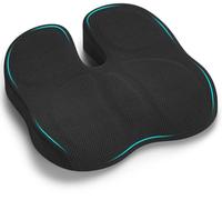 Retazly Cojin Silla Oficina, Portátil Cojín para Coxis, Cojín de Asiento Ergonómico de Espuma con Memoria, Cojines Coxis Alivio del Dolor Cojin Silla para Coche Ruedas Gaming (Negro)