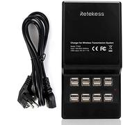 Retekess T130 Sistema de Guía Turística Estación de Carga, Portátil, 16 USB Inteligentes, para Tour Guide System T130, T130S, T130P, T130U, TT126, TT106S, TT122, TT112, TT127, TT128