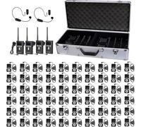 Retekess T130S Sistema de Guia Turistico, Wireless Tour Guide System, Largo Alcance, Calidad de Sonido Nítida, Operación con Una Sola Tecla, Carga Portátil de 64 Ranuras, para Guía,Grupos De Viaje