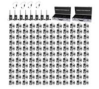 Retekess T130S (T130 2rd) Sistema de Guía Turística Inalámbrico, Tour Guide System, 100M, Silencio de Una Tecla,2 Carga Portátil de 64 Ranuras, para Turismo, Fábrica (8 Transmisor 120 Receptores)
