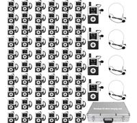 Retekess T130U (T130 4rd) Sistema de Guía Turística Whisper, Micrófono y Altavoz para Guía Turístico, Operación con Una Sola Tecla, 200 m, Transmisión Digital, Calidad de Sonido de Alta Definición