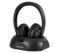 Retekess TA006 Auriculares Cascos Inalámbricos TV con Base Carga del Transmisor, con Pantalla, Alcance de 30 m, Auriculares Estéreo de 3,5 mm, Entrada RCA, Cable Coaxial, Cable de Audio