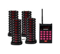 Retekess TD161 Sistema de Llamadas Restaurante, 500M Avisadores Hosteleria, 40 Buscapersonas, Teclado Extraíble, con Botón de Silencio, Avisadores Clientes para Patio de Comidas, Club Deportivo