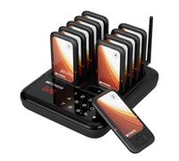 Retekess TD173S - Zumbadores para restaurantes, sistema de buscapersonas | Para camiones de comida, bares y cafeterías, 500 m de largo alcance, 7 modos de aviso, silencio de alerta de una tecla