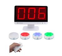 Retekess TM101 Zumbador para Juegos de Preguntas, Buzzer（1-4）