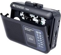 Retekess TR606 Reproductor de Cassette, Padio Pequeña(Negro)