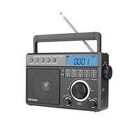 Retekess TR629 Portable Shortwave Radios, Digital Radio Am FM Plug in with DSP, Support Backlight LCD Display, Digital Tuning and Preset, USB, Micro SD, Clock, Recorder