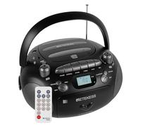 Retekess TR630 Reproductor de CD, Radio CD Boombox, Am FM, Reproducción de Tarjetas USB/TF, Admite Sonido Estéreo, Transcripción del Discurso, Adecuado para el Hogar y el Entretenimiento