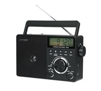 Retekess TR635 Transistor Digital Radio,Radio Portátil,FM Am SW,Batería,Toma de Antena,Alarma,Pantalla LCD Retroiluminada, Grabación,para Ancianos(Negro)