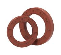 Retén de aceite de caucho fluorado TC, junta de FKM, sello de labio esquelético marrón 52x72x8mm, 2 unidades