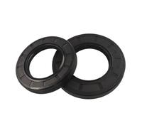 Retén de aceite de caucho nitrilo con estructura interna, rosca externa TG4,Diámetro interior 25mm Diámetro exterior 65mm Espesor 10mm, 5 unidades, Negro, 25x65x10mm
