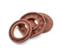 Retén de aceite Precision Brown FKM Fluoroe Lastomer TG4 DI 18 mm ~ 19 mm DE 25 mm ~ 40 mm. Excelente resistencia a los rayos ultravioleta, no se agrieta fácilmente.(18X28X10_1 SET)