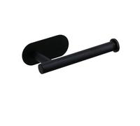 retención de Rollo de Papel higiénico montado en l Portarrollos de Papel Adhesivo de Acero Inoxidable for Cocina y baño, Multicolor, Juego C(Black Short)
