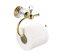 retención de Rollo de Papel higiénico montado en l Toallero de Cristal for Pared, Porta Rollo de Papel higiénico, Multicolor, 1-3 Unidades(Gold,3PCS)