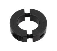 Retención dividida para anillo, collar de abrazadera de eje de acero de dos piezas para uso industrial, acabado de óxido negro, diámetro interior de 10 mm a 40 mm (compatible con /M6 DIN 912), A (22