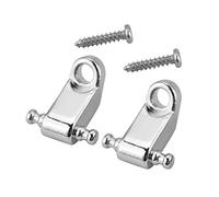 Retenedor de árbol de Cuerda Enrollable Resistente para Guitarra Eléctrica, bajo, Accesorio de Dos Piezas, Elegante, No Destiñe [bajo de Guitarra] (Plata)