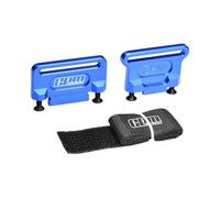 Retenedor de batería de aleación de aluminio 7075 Hold-Down para Traxxas 1:8 Jato 4S 2S / Slash 4X4 LCG/Ford Fiesta ST Rally/Slash 4X4 VXL Ultimate Upgrades - Azul