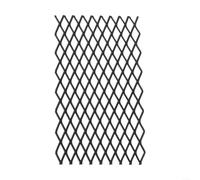 Retenedor de brasas para chimenea, malla de acero para uso en interiores y exteriores, construcción de calidad que evita que se caiga, negro, 2 opciones de tamaño (7.5 x 11.8 pulgadas)