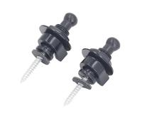 Retenedor de Correa de Liberación Rápida, Bloqueo de Correa de Guitarra, 2 Piezas, Fácil Instalación con Llave para Guitarras Eléctricas Acústicas (BLACK)