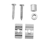 Retenedor de Cuerdas de Guitarra, Guía de Cuerdas de Guitarra Robusta, sin Rebabas de Hierro, 2 Piezas, Alta Dureza para Reemplazo (SILVER)