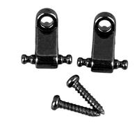 Retenedor de Cuerdas de Guitarra, Roller Tree Guide Retainer Metal Electric Guitar String Guide Retainer Replacement (BLACK