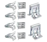 Retenedor De Molduras De Automóvil - 10PCS Sujetadores De Clip En U De Metal Hardware De Montaje De Moldura De Consola De Tablero Universal | Accesorios De Fijación Del Paso De Rueda Del Umbral De