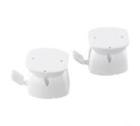 Retenedor de puerta de nailon para caravanas, autocaravanas, remolques, soporte de puerta seguro que mantiene la puerta en su lugar cuando está estacionado o conduce (2 unidades, blanco)