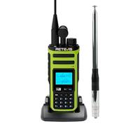 Retevis A3 Radio Bidireccional, Radioaficionado de Cuatro Bandas, Modos Am/SSB/FM/Air, Canal Dual, 2500 mAh, Walkie-Talkie de Potencia Ajustable para Caza, Viajes y Acampada (1 Unidad)