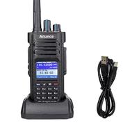 Retevis Ailunce HD1 10W DMR Radio Amateur, GPS, Banda Dual, Radio Digital Bidireccional, Batería Tipo C 3200mAh, IP67 Impermeable, 16 Teclas DTMF, Compatible con Radioaficionado (1 Unidad, Negro)