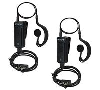 Retevis Auricular de Walkie Talkie con Reducción de Ruido, Compatible RT668 RT617 RT622 RT24 RT27, Baofeng UV5R, HYT y Kenwood, etc, Auriculares Tipo G (2 Piezas)