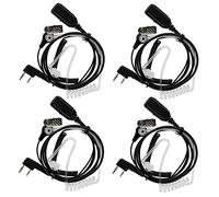 Retevis Auriculares Manos Libres, Radio Auriculares con Bobina Compatible con RT24 RT27 RT622 RB618, Baofeng UV5R 888S, Kenwood, eSynic, HYT, etc, Walkie Talkie Auricular (4 Piezas)