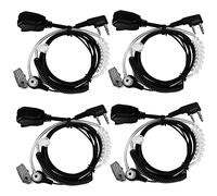 Retevis EAK005 Walkie Talkie AuricularTubo Acústico Auricular Compatible con Radio de 2 Vías RT619 RT622 RT668 RT24 Baofeng UV 5R 888s eSynic Auricular con Diseño de Bobina (4 Piezas)