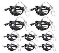 Retevis EEK009 Pinganillo Walkie Talkie, Auricular de Vigilancia con Bobina, Tubo Acústico Encubierto 2 Pines Compatible RT24 H777 RT668 Proster BF-88E BaoFeng BF-888S (10 Piezas)