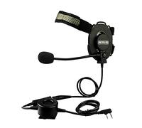Retevis EH060K Militar Auricular Táctico Pinganillo 2 Pin Walkie Talkie Auricular Compatible RT24 RT5R RT27 Baofeng Kenwood WOUXUN PUXING QUANSHENG WEIERWEI HYT TYT Walkie Talkies (1pc)