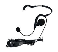 Retevis EHK014 - Auriculares de radio de 2 vías con micrófono, auriculares Walkie Talkie detrás de la cabeza, para Retevis RT22 RT21 RT68 H-777 H777S, compatibles con Baofeng UV-5R BF-F8HP