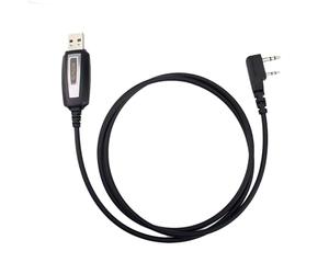 Retevis Estándar K 2 Pin Cable de Programación, Cable USB con Chip 2303GS Mejorado Integrado para Walkie-talkie RT24 RT622 RT5R Compatible con Baofeng UV-5R Quansheng/JUCJET/Maylawn BF-88E (1 Pcs)