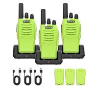Retevis H777 Walkie Talkie Largo Alcance, Walkie Talkie Adultos sin Licencia, Fácil de Usar, Portátil, VOX, Tipo C Cargado, Emergencia, Radio al Exterior Acampar, Aventuras (Paquete de 3)