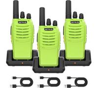 Retevis H777 Walkie Talkie, Profesional Walkie Talkies Recargables Tipo C | Portátil Radio, Fácil de Usar, VOX Emergencia, Radiocomunicación al Exterior Acampar, Aventuras Campo (Paquete de 3)