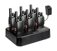Retevis H777 Walkie Talkie, Radio Bidireccional con Cargador de Seis Vías