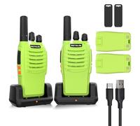 Retevis H777 Walkie Talkie, Recargable Walkie Talkie Adultos, Alarma de un Solo Botón, 16 Canales, Linterna para Exteriores, Senderismo, Regalos, Cumpleaños, Juegos (1 Par)
