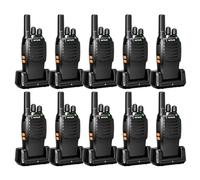 Retevis H777 Walkie Talkies para Adultos de Largo Alcance, Radios de Comunicacion Actualizada, Radios de Comunicacion Recargable, Antena Corta, Compacto, para Educación Empresarial (Paquete de 10)