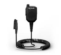 Retevis HM005 Walkie Talkie Microfono,Micro Altavoz Walkie Micro Altavoz Walkie con Cancellazione Rumore AI,Portátil Microphone Speaker Mic Compatible HD1 RT29 RT648 NR30 RT87(1 Pack)