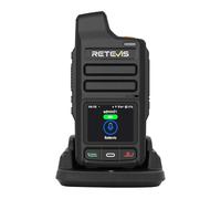 Retevis L71 4G Walkie Talkie, Alcance Ilimitado Radio Compatible con Wi-Fi y Zello, 4000 mAh Tipo C, Radio Bidireccional PoC Portátil para Viajes Familiares (1 Pieza, Negro)