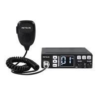 Retevis MB63 CB Radio, Kit Completo con Pantalla LCD, Am/FM, ANL, Función PA, SQ/ASQ, VOX, EMG CH9/19, Radio CB Portátil para Camión (1 Pieza)