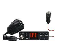 Retevis MB63A Radio CB, Emisora CB Am/FM con Filtro de Ruido (NB/ANL), Sistema de Refrigeración, Enchufe de Mechero, Compatible 12V/24V, Megafonía, VOX, Emergencia CH9 para Camiones