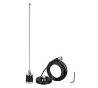 Retevis MR200 NMO Antena de Coche Doble Banda 2 m/70 cm 144/430MHz Antena magnética con Base de Antena y RG58 Cable coaxial Compatible con Retevis RT95 ICOM Kenwood Yaesu TYT Amateur Radio