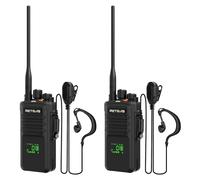 Retevis NR40 Poder Pesado Walkie Talkie, Walkie Talkie Digital y Analógico, Resistente al Agua IP67, Llamada Grupal, AES256 Protección, Radio Profesional Robusta para Seguridad (Naranja, 2 Unidades)
