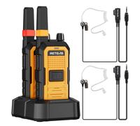 Retevis RB648A Walkie Talkie con Auriculares Radio Bidireccional IP67 | Reducción de Ruido, Impermeable Walkie Talkie Profesional, Vibración, 2000 mAh, Resistente para Construcción Exterior (2 Pcs)